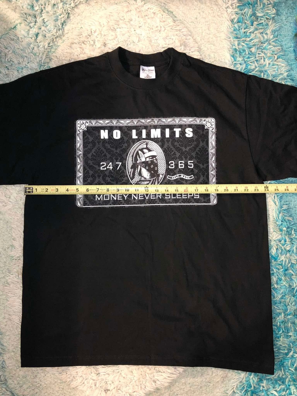 Shaka Wear No Limits "Money Never Sleeps" Black Graphic Tee - Men - Picture 4 of 4